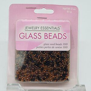 Glass Seed Bead Varying Brown Black by Horizon 9 oz 3 Packages Jewelry Supplies